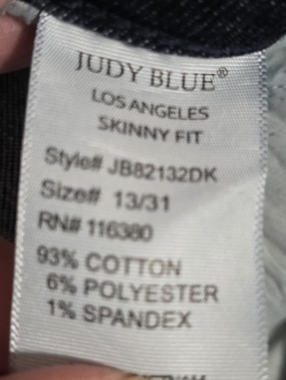 JUDY BLUE Skinny Fit Jeans Size 31 - Picture 11 of 12